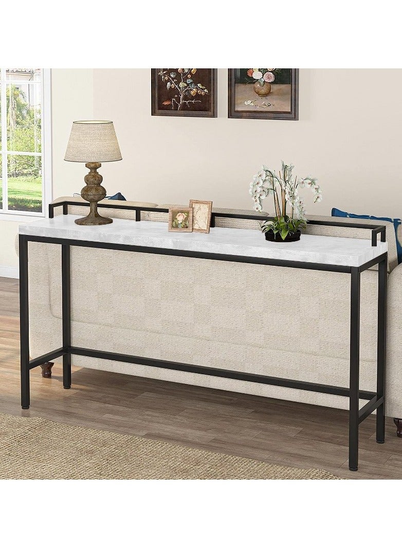 Home Gallery Entryway Console Table Skinny 80x30x105 White  - Image 1