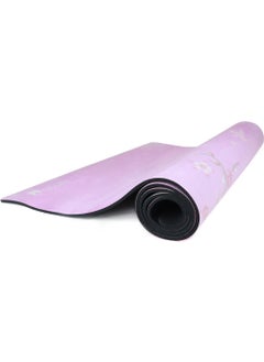 Rebuwo Non-Slip 5mm Suede Children Natural Rubber Yoga Mat Pilates Mat Pink 136 X 62 cm  - Image 1
