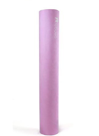Rebuwo Non-Slip 5mm Suede Children Natural Rubber Yoga Mat Pilates Mat Pink 136 X 62 cm  - Image 3