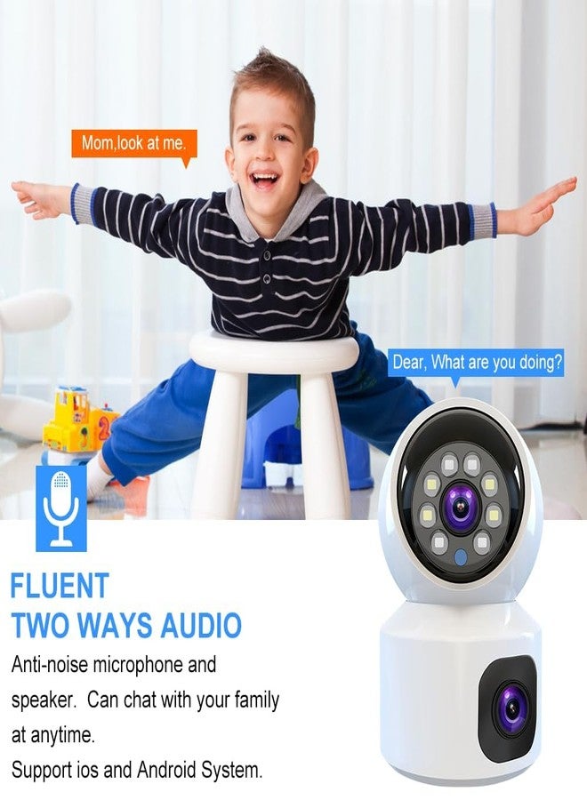 MAYUMI Indoor 4G 5MP HD Camera Supports All Sim |Two Way Audio | Motion Detection | Baby Monitoring Super Robot Camera | Dual Lens/Dual Screen Color Night Vision - Image 4