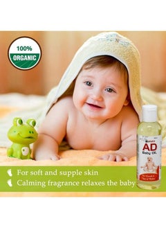 Afflatus Ayurvedic Ad Vitamin Baby Massage Oil 100Ml For Healthy Babies & Infants ; Glowing Skin & Rich Moisturizer For All Skin Types (Pack Of 4)  - Image 4