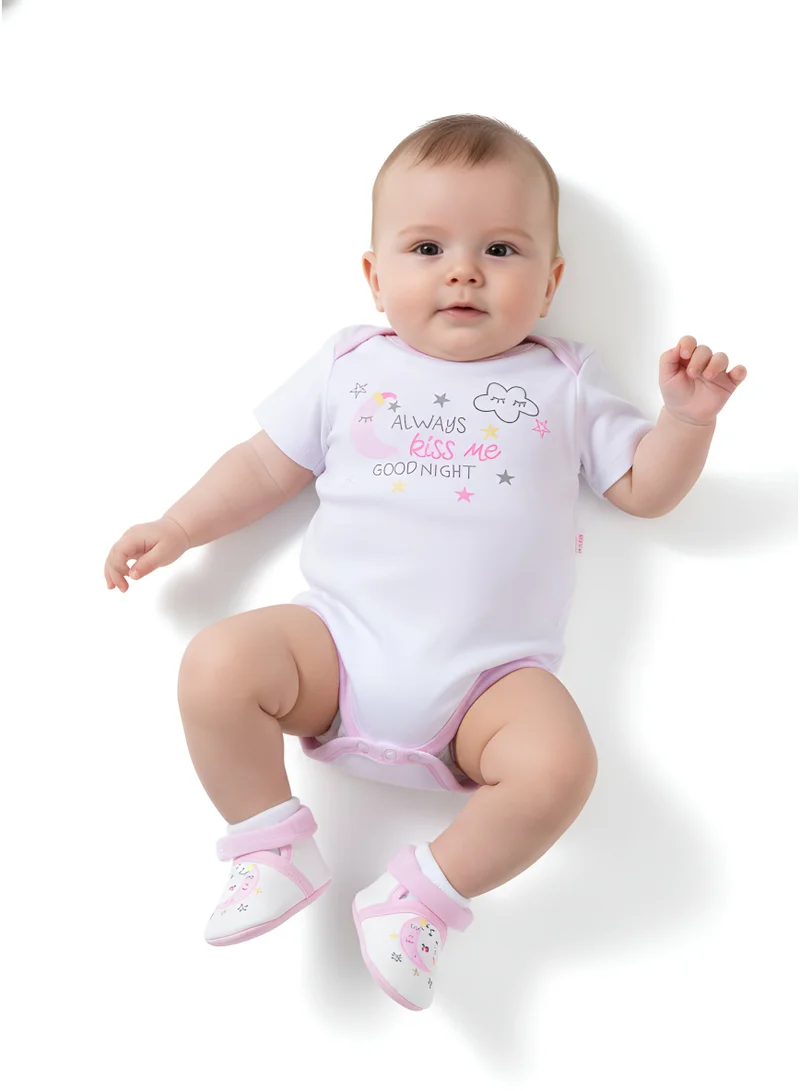 بمبىمىشى بودي سوت بأكمام قصيرة مطبوع للبنات من بامبي ميتشي بثلاث قطع