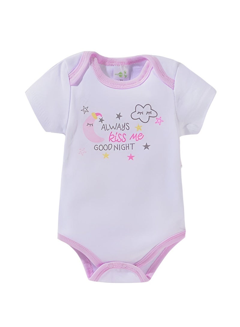 بمبىمىشى بودي سوت بأكمام قصيرة مطبوع للبنات من بامبي ميتشي بثلاث قطع - Image 4