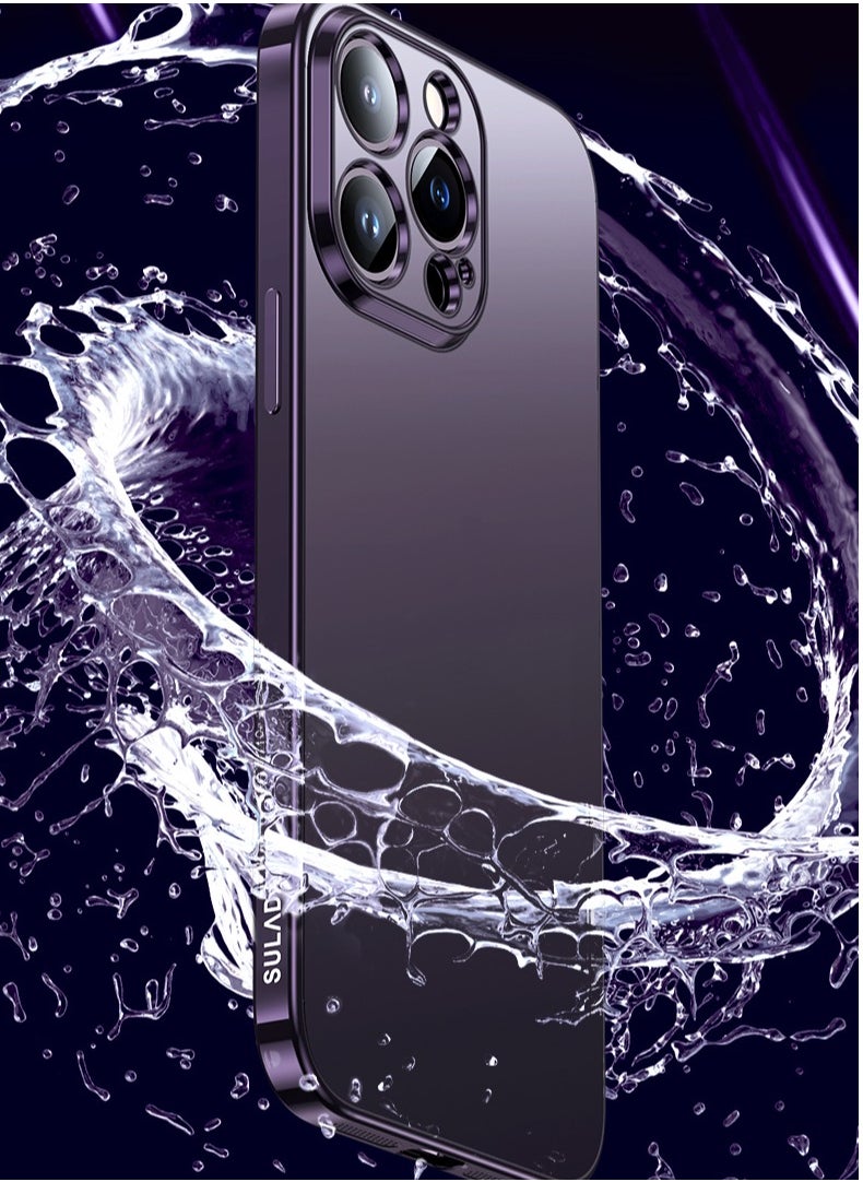 Suitable for iPhone 14 Pro Matte Plated Mobile Phone Case Apple iPhone 14 Pro Translucent Protective Soft Shell Deep Purple - pzsku/ZCF8F98EB598A6E695B5CZ/45/_/1727289570/323d8c08-3c20-4ab0-bd7e-b9a5bf2a51ca