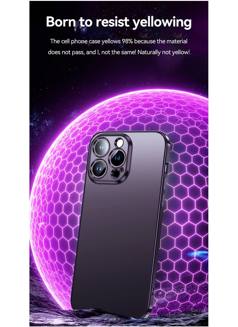 Suitable for iPhone 14 Pro Matte Plated Mobile Phone Case Apple iPhone 14 Pro Translucent Protective Soft Shell Deep Purple - pzsku/ZCF8F98EB598A6E695B5CZ/45/_/1727289580/73b81f6a-50b3-4b1a-b5e3-3ec7cc0f5da4