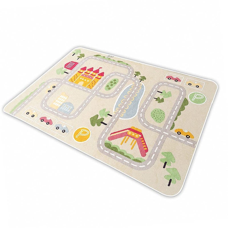 Kid Rug Carpet Playmat for Toy Cars and TrainPlay Area Rug with Rubber BackingFun Throw RugIdeal Gift for Children Baby Bedroom Play Room80120cm3247in Y5