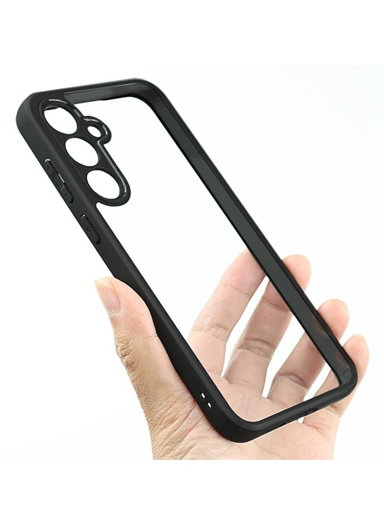 جراب حمايه شفاف متوافق مع سامسونج جالاكسي  A24 مضاد للاصفرار ومقاوم للصدمات (شفاف) - Image 3