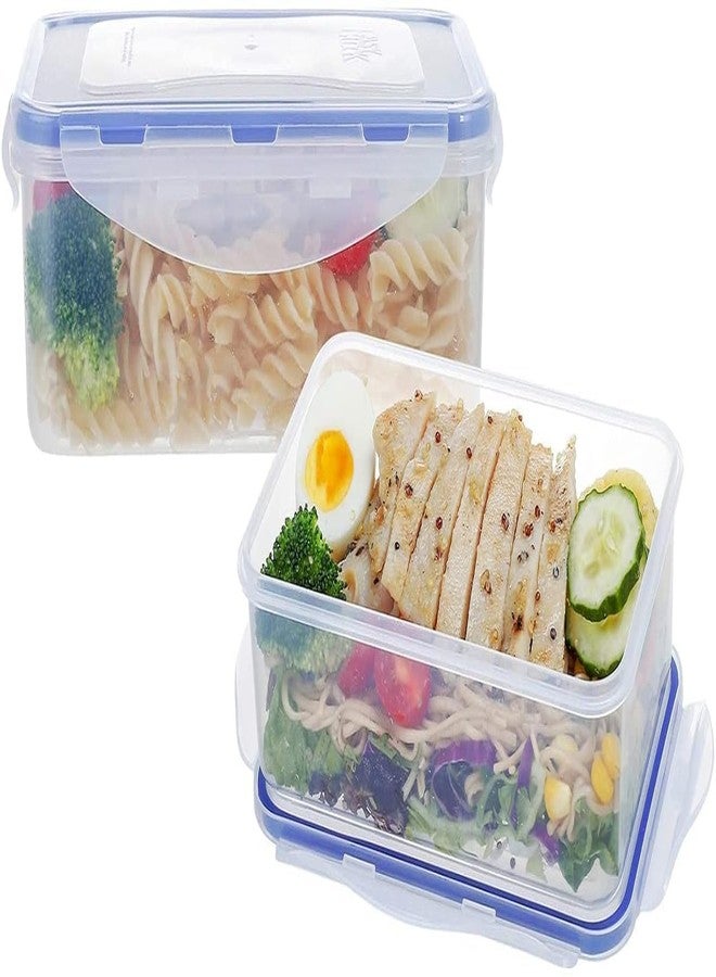 Japak Durable Lock & Seal Airtight Tiffin Set – 750ml + 150ml Transparent Food Storage Box (900ml Total) for Office, School, Gym & Everyday Use - Image 4