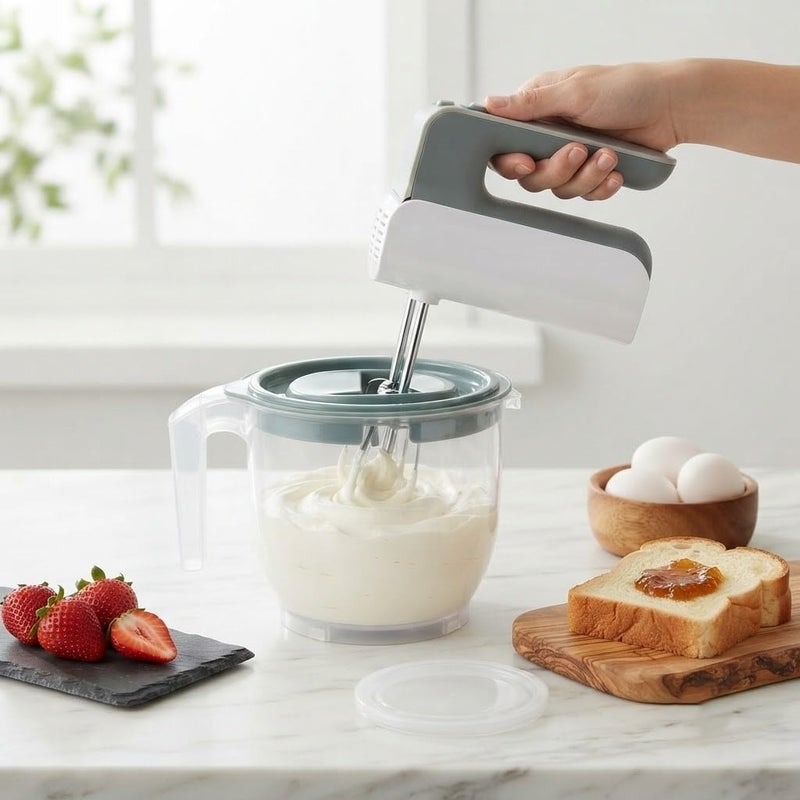 Mixing Jug with Graduated Measurement – Versatile Measuring Jug – Ideal for Juices, Sauces & Dough – Practical Design for Everyday Kitchen AR