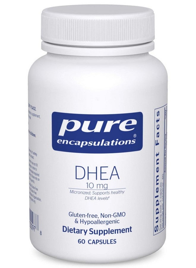Pure Encapsulations DHEA 10 mg - Adrenal Supplement for Immune Support, Metabolism & Hormone Balance - with Micronized DHEA - 60 Capsules - Image 1