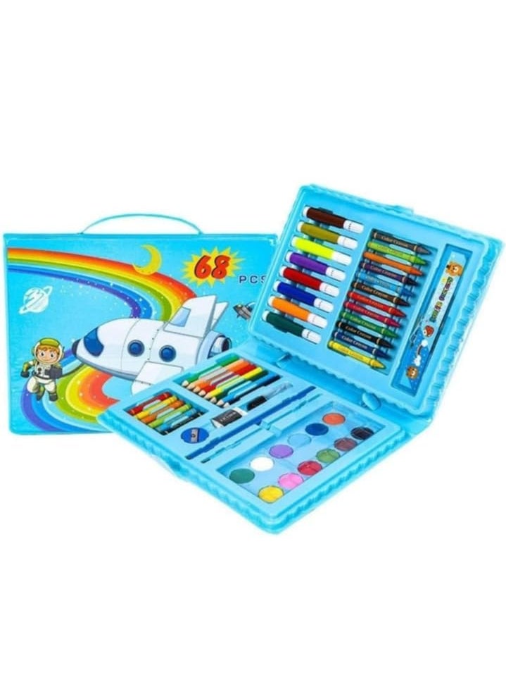 Manos Manos World artist art pencil color pencil wax colorwater colour crayon brush eraser sharpner pencil scale kit for kids  - Image 4