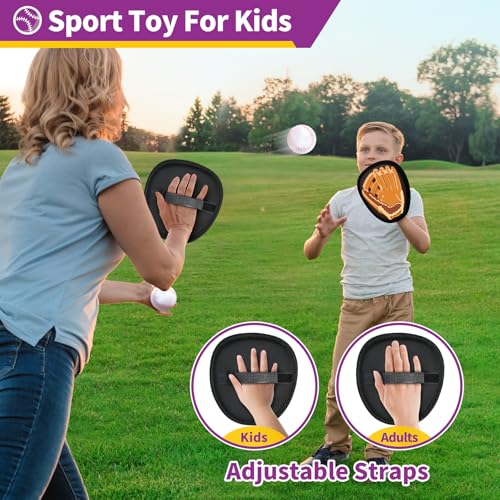 spring flower SpringFlower Catch and Toss Game Outdoor Sport Game Toy for Toddlers Kids Stick Ball Catch Set Toy Gifts for Boys GirlsKids Baseball Beach Outdoor Indoor Pool Game - Image 5