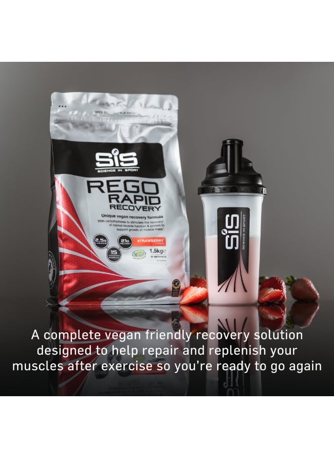 SIS REGO Rapid Recovery, Unique Vegan Recovery Formula, Strawberry Flavour, 10 Servings, 1.5kg  - Image 4