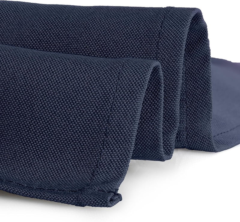 Gee Di Moda Navy Blue 70 x 70 Inch Square Tablecloth - Heavy Duty, Wrinkle Resistant, Machine Washable - Perfect for Medium Square or Round Tables, Buffet, Dinner, Wedding & Baby Showers - Image 3
