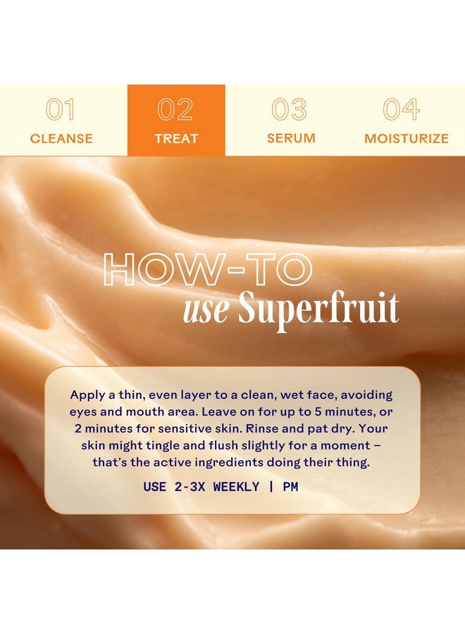 Three Ships Superfruit Lactic and Multifruit 8% AHA Exfoliating Mask - As Seen on Dragons’ Den - Natural Vegan Face Mask Scrub - Exfoliating Treatment Mask for Face - All Skin Types, 1.4 oz - Image 5