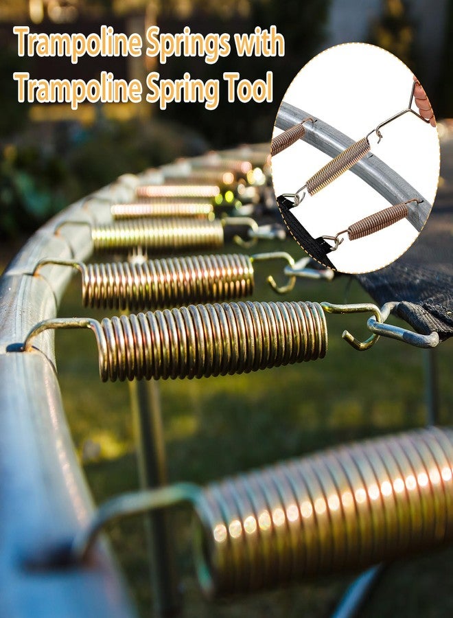 HNBun 40Pcs 5-1/2” Trampoline Spring Replacement, Stainless Steel Replacement Spring for Trampoline, High Tensile Silver Wire Springs Set with Durable T Hook (24Pcs 7”) - Image 5