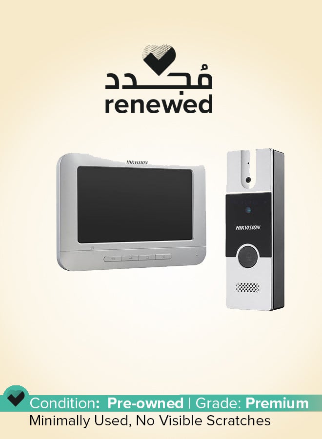 HIKVISION مجدد - DS-KIS204T مجموعة هاتف فيديو باب الفيلا التناظري مع Usewell RJ45 - Image 1