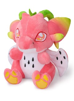 Excefore Dragon Fruit Plush Toy, 22cm Red Food Drake Stuffed Animal Throw Plushie Pillow Doll, Cartoon Soft Stuffed Animal Figure Toy Plush Pillow Gift for Fans Kids  - Image 1
