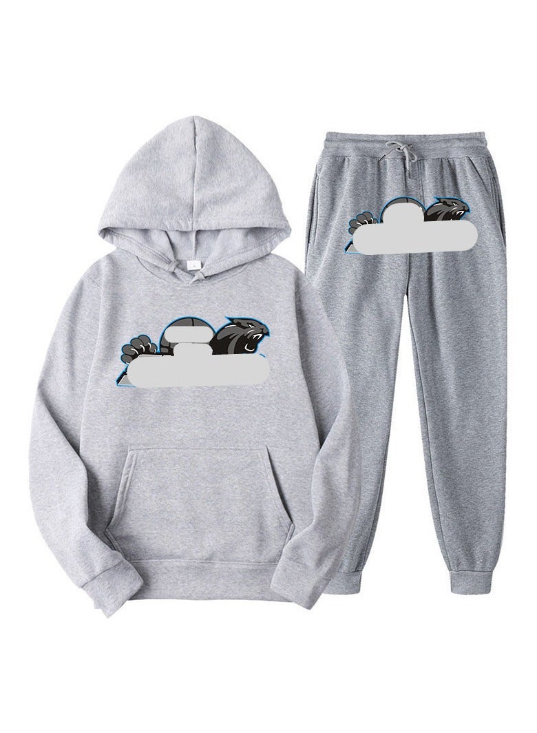 Nariele بدلة رياضية كاجوال مطبوعة من المخمل الدافئ لفصلي الخريف والشتاء