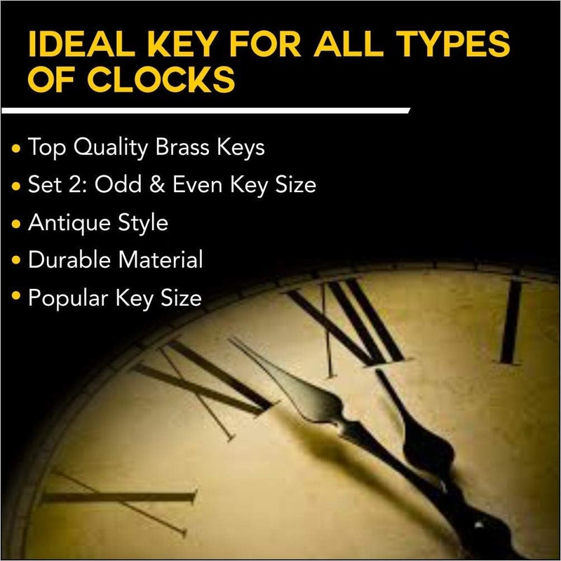 Brass Blessing : Master Key for All Ship Clock - Brass - Total 10 Prong in Two Piece Even/Odd (5025) - Image 4