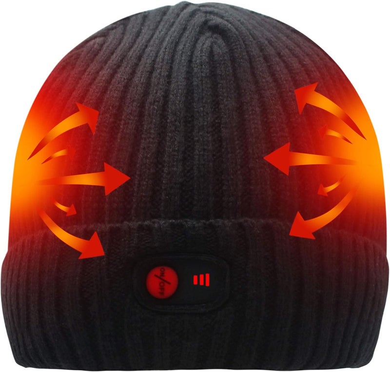 SVPRO Battery Heated Beanie Hat - Rechargeable Warm Winter Cap - Image 1