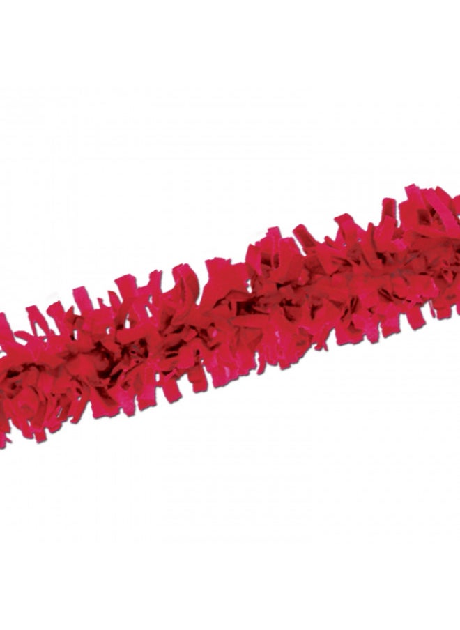 Beistle Packaged Red Tissue Festooning 