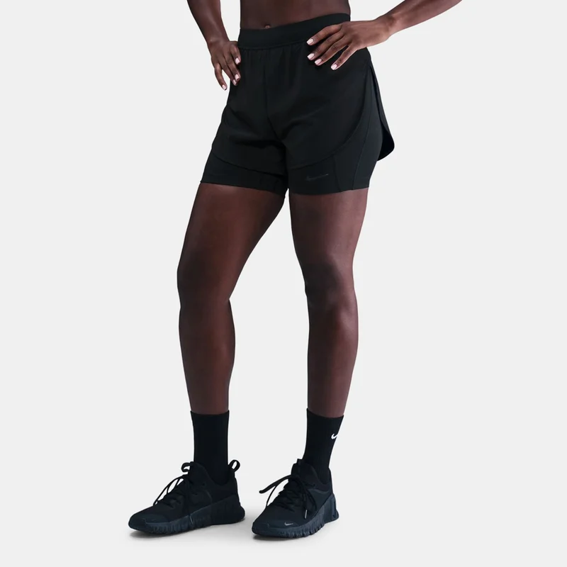 Nike Black Women's Universa 2-In-1 Shorts for Women | Best Price UAE