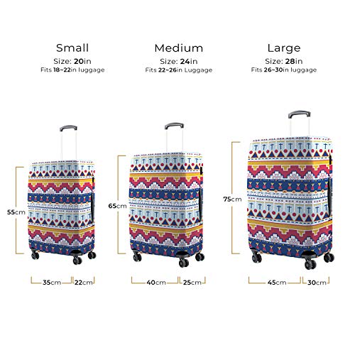 Nasher Miles Eco Friendly Polyester 55 (20 Inch) Small Protective Luggage Cover (White) - Image 4