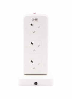 Datazone Power Extension Tower 13A 10 Sockets 5M White  - Image 3