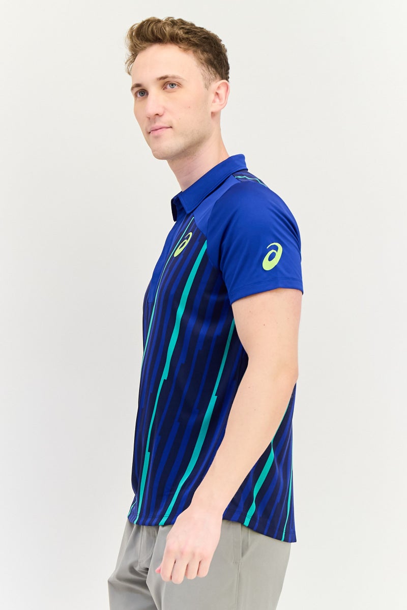 asics Men Sportswear Fit Training Polo Shirt, Multicolor - Image 3