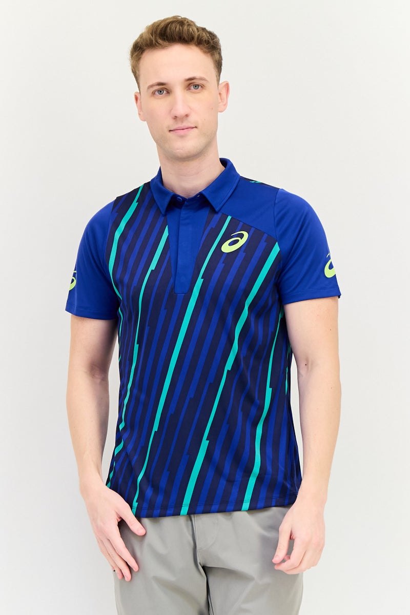 asics Men Sportswear Fit Training Polo Shirt, Multicolor - Image 1