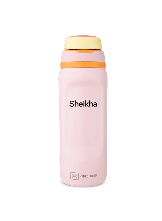 هيدروبرو Hydrobrew Personalized Sip Switch Stainless Steel Water Bottle - Pink Sorbet