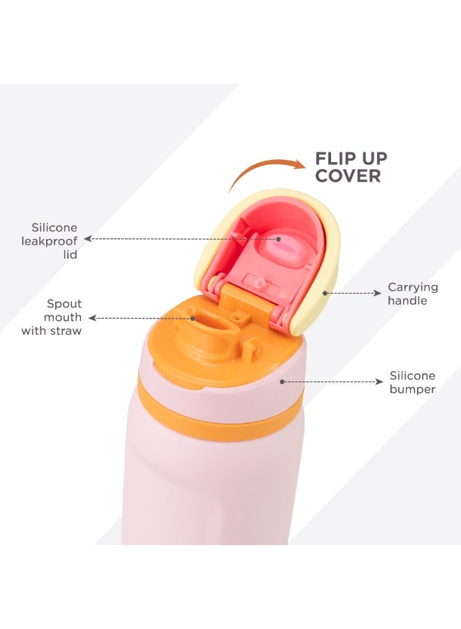 Hydrobrew Personalized Sip Switch Stainless Steel Water Bottle - Pink Sorbet - Image 4