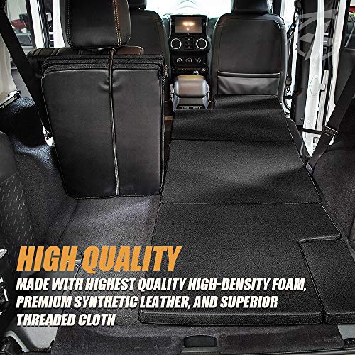 Xprite Sleeping Mattress Portable Outdoor Camping Pad Bed Platform Compatible with 2007-2018 Jeep Wrangler JKU, NitePad Sand Premium 1.5-inch Thick Trunk Cushion - Image 3