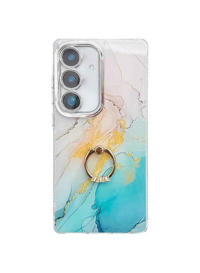 اس-توب جراب لهاتف Samsung Galaxy A36 5G، جراب هاتف بحلقة من الرخام المطلي بالكهرباء - Image 1