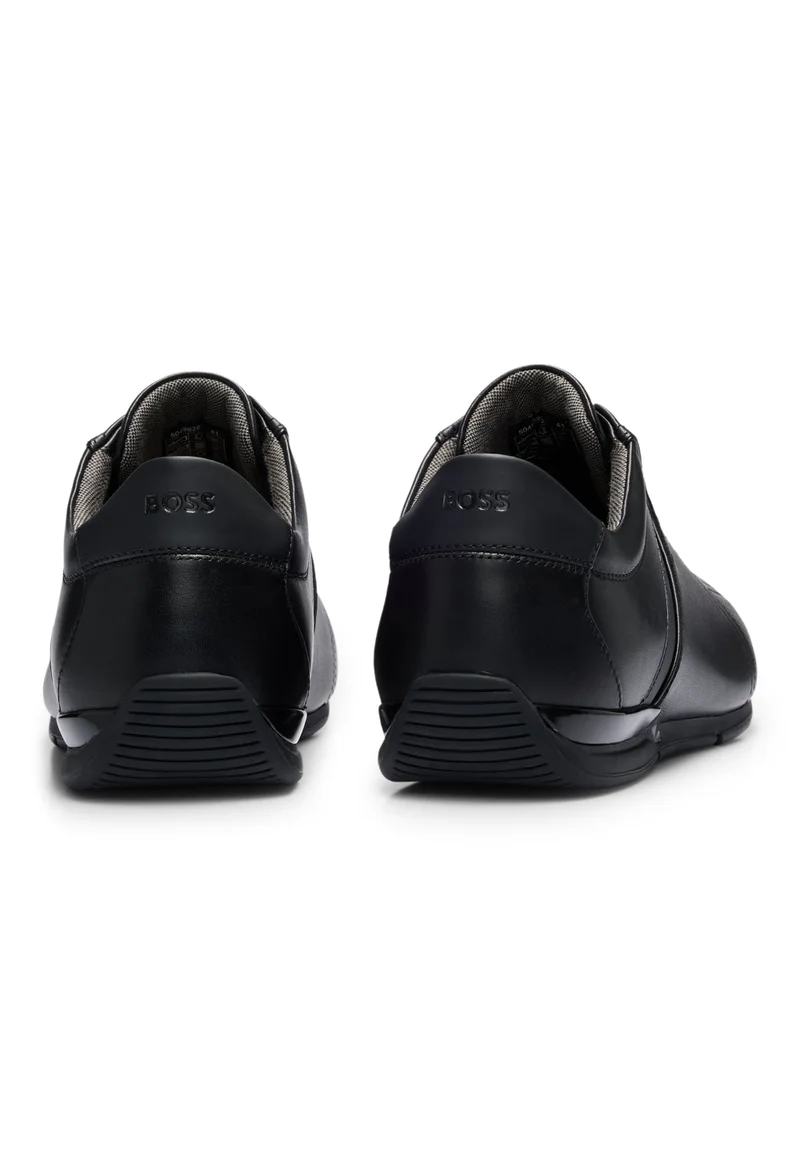 BOSS Leather trainers with odour-control lining
