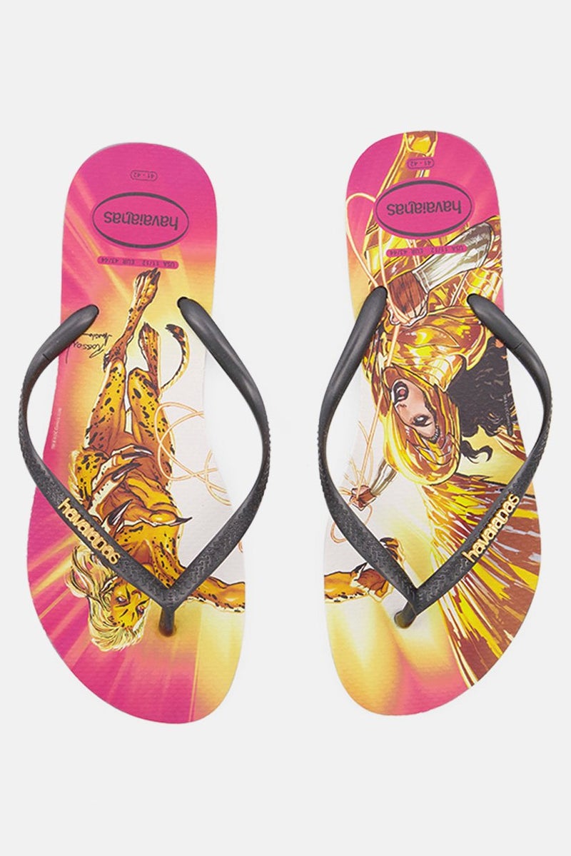 havaianas Women Style 2 Herionas Flip-Flop Slipper, Beige/Dark Grey - Image 4