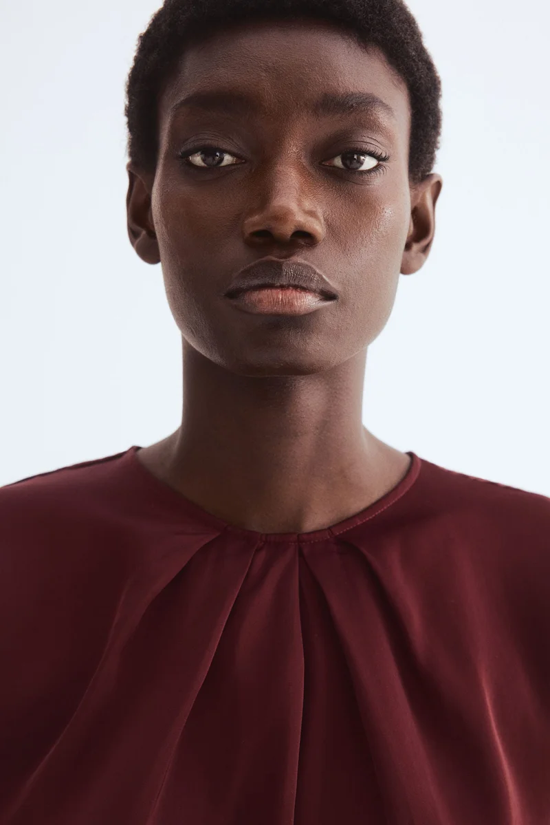 H&M Pleat-front blouse