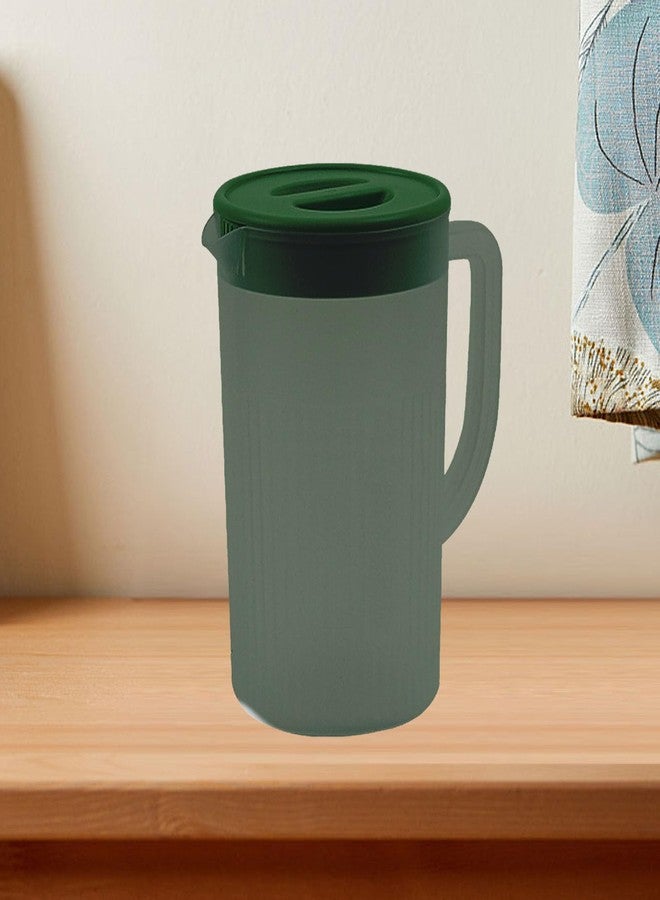 shenruifa Plastic Pitcher with Lid Large Capacity High Temperature Cold for Juice Tea,for Hot Cold Lemonade Juice Beverage (Green) - Image 5