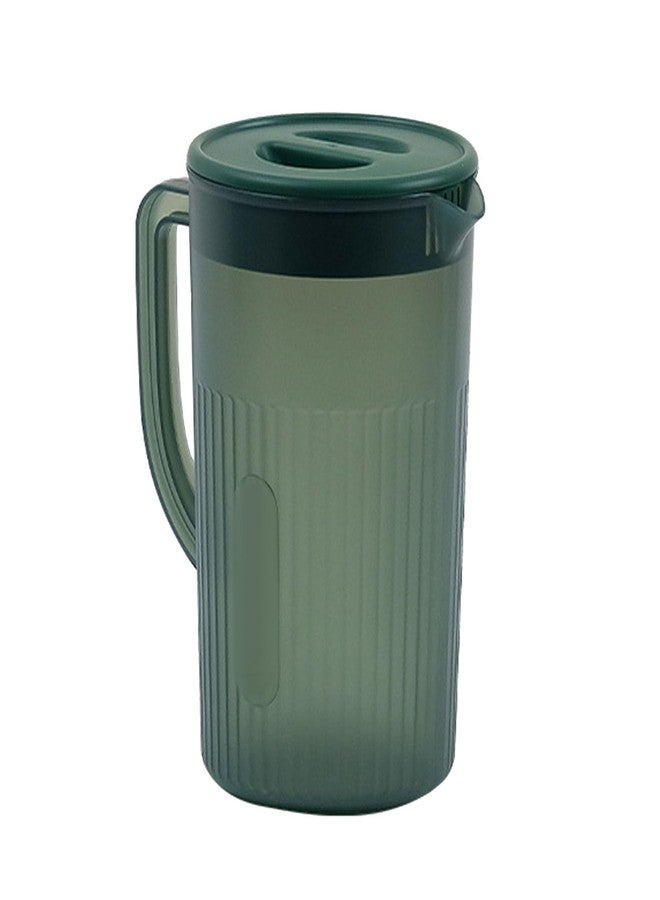 shenruifa Plastic Pitcher with Lid Large Capacity High Temperature Cold for Juice Tea,for Hot Cold Lemonade Juice Beverage (Green) - Image 3