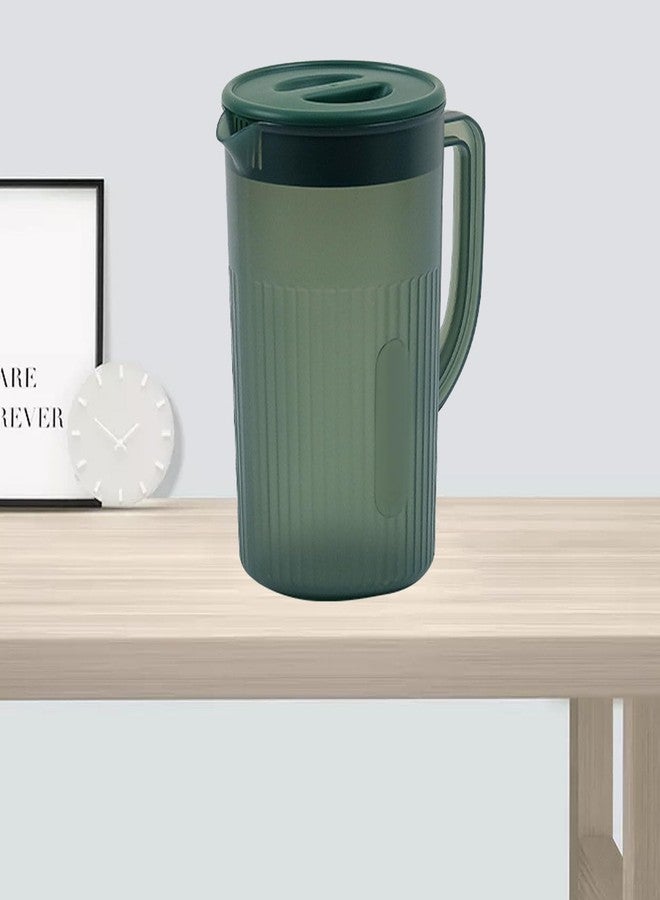 shenruifa Plastic Pitcher with Lid Large Capacity High Temperature Cold for Juice Tea,for Hot Cold Lemonade Juice Beverage (Green) - Image 4