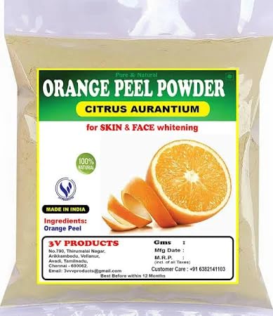 Generic Natural Orange Peel Powder 100g for Skin Face Pack Oil Control Tan Removal Acne and Pimpes Scars Glowing Skin Natural Skin Cleanse With Vitamin C  - Image 2