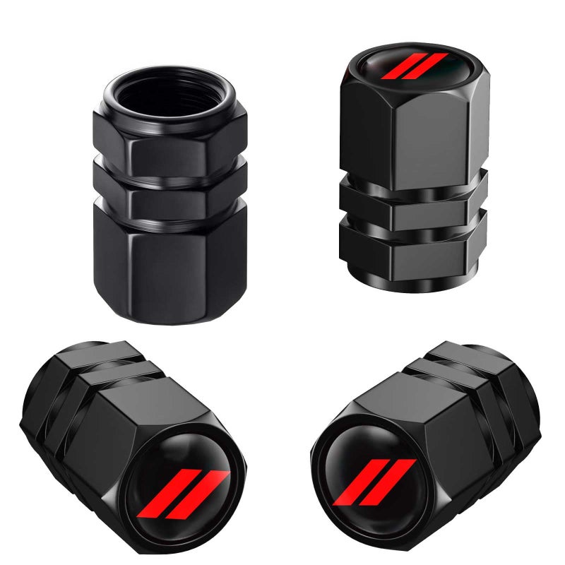 zougon 4PCS Tire Valve Stem Caps Fit for Dodge Challenger Charger Durango Avenger Auto Accessories Universal Stem Covers for Cars Trucks Motorcycles SUVs Bikes - Image 3
