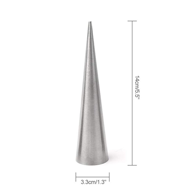 Stainless Steel Cream Horn Pastry Moulds 12 Pack Cone Shape DIY Baking Tools - Image 4