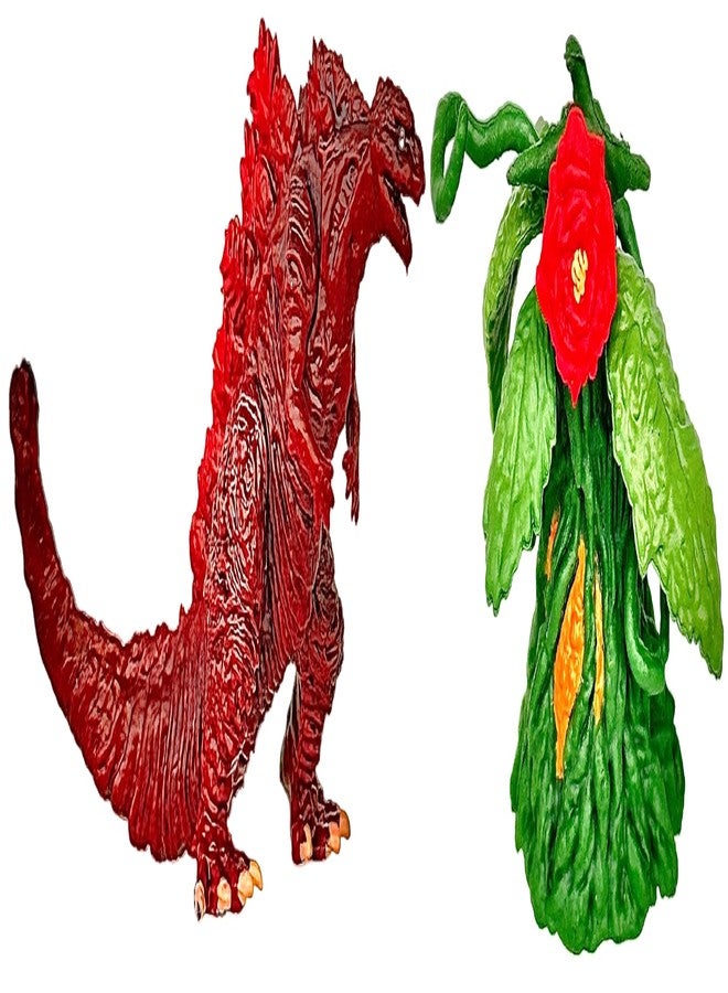 TwCare Set of 23 Monster x Kong: The New Empire,Mini Dinosaur Dragon Toys Action Figures, Evolved Basic Exquisite Battle Roar B.E.A.S.T. Glove Shimo Frost Bite Mecha King Ghidorah Cake Toppers Pack - Image 5