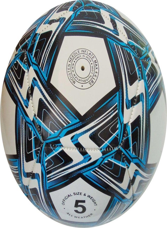 Wasan Monarch Football for Kids of 12 Years and Above to Play at Home, Garden - Blue, Size 5 - Image 3