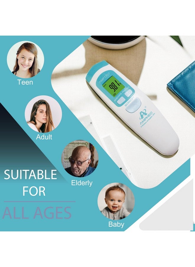 Amplim Non-Contact Digital Temporal Thermometer for Kids & Adults - No-Touch, Touchless - Premium Storage Case - Image 1