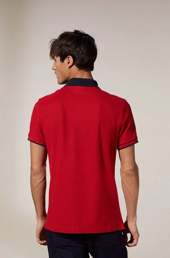 Vicomte A. Palton Red Polo 100% Pima Cotton