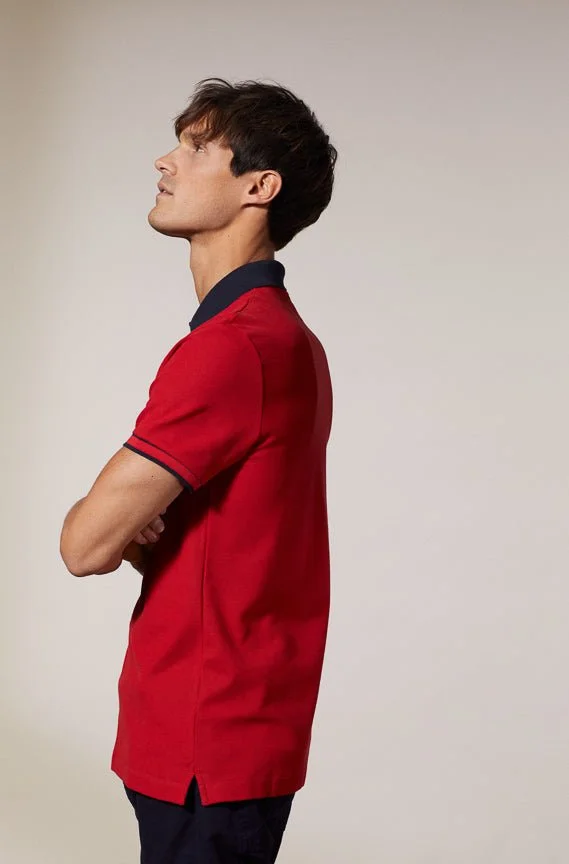 Vicomte A. Palton Red Polo 100% Pima Cotton