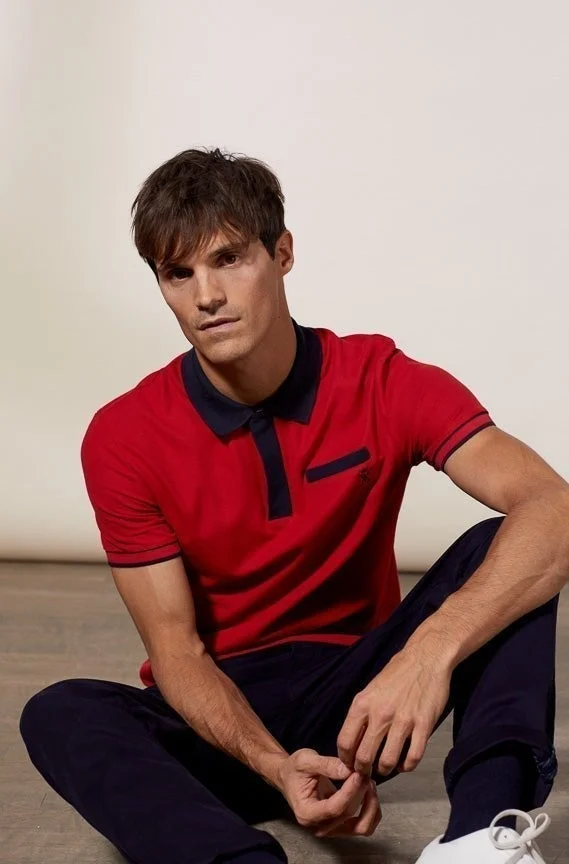 Vicomte A. Palton Red Polo 100% Pima Cotton